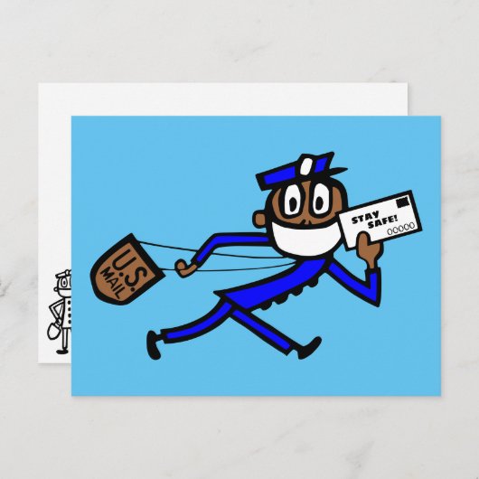 Safe Mail Carrier Briefkaart (Voorkant / Achterkant)
