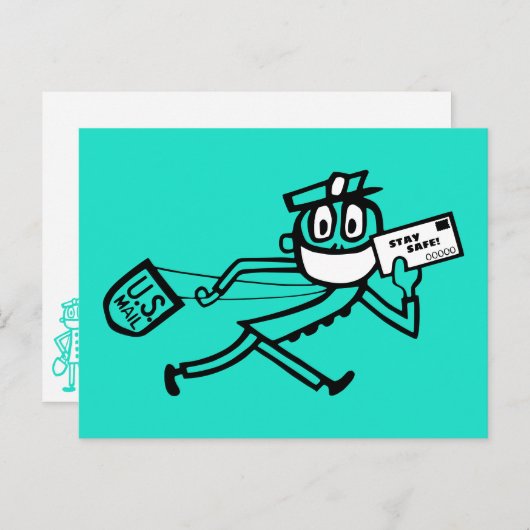 Safe Mail Carrier Briefkaart (Voorkant / Achterkant)