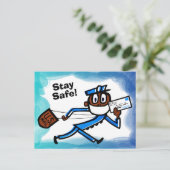 Safe Mail Carrier Briefkaart (Staand voorkant)
