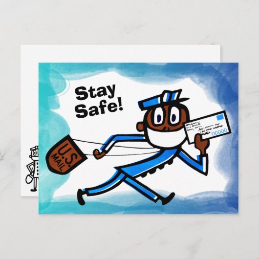 Safe Mail Carrier Briefkaart (Voorkant / Achterkant)