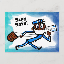 Safe Mail Carrier Briefkaart