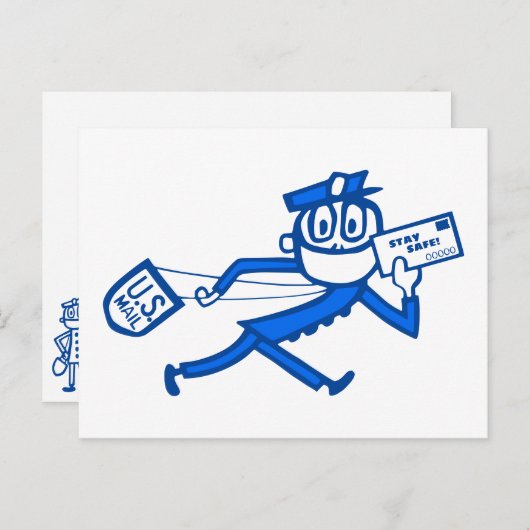 Safe Mail Carrier Briefkaart (Voorkant / Achterkant)