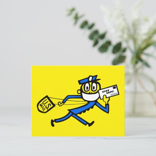 Safe Mail Carrier Briefkaart (Staand voorkant)