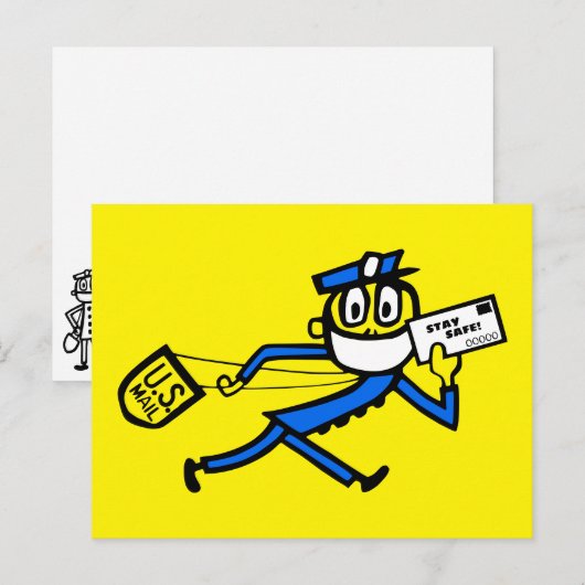 Safe Mail Carrier Briefkaart (Voorkant / Achterkant)