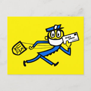 Safe Mail Carrier Briefkaart