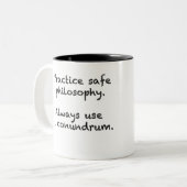 Safe Philosophy mok koffie (Voorkant links)