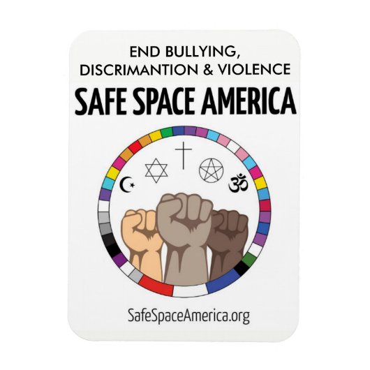 Safe Space America Magnet Magneet (Verticaal)