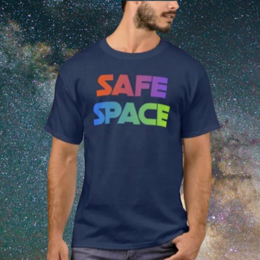 SAFE SPACE – Bold Rainbow Statement Shirt