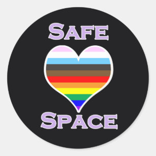 Safe Space Classic Round Sticker