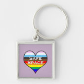 Safe Space Heart Sleutelhanger (Voorkant)
