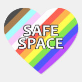 Safe Space Heart Sticker Sheet (Voorkant)