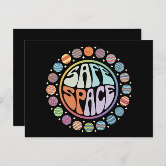 Safe Space LGBTQ-vriendelijke trotse bondgenoot Briefkaart (Voorkant / Achterkant)