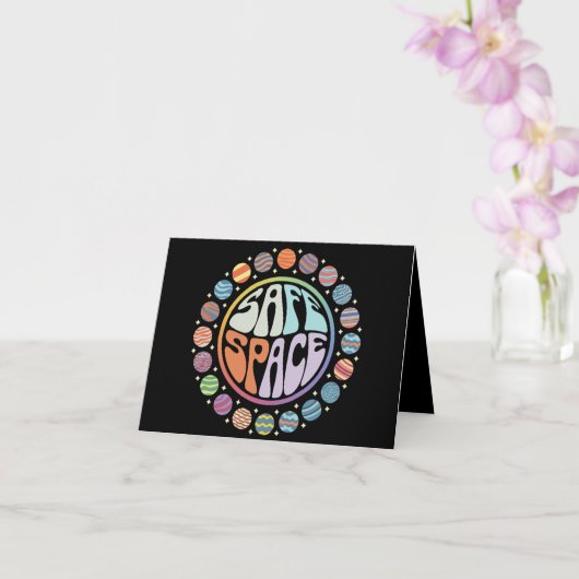 Safe Space LGBTQ-vriendelijke trotse bondgenoot Kaart (Orchidee)