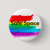 Safe Space Pin Ronde Button 3,2 Cm (Voorkant)