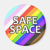 Safe Space Pride koelkastmagneet Magneet (Voorkant)