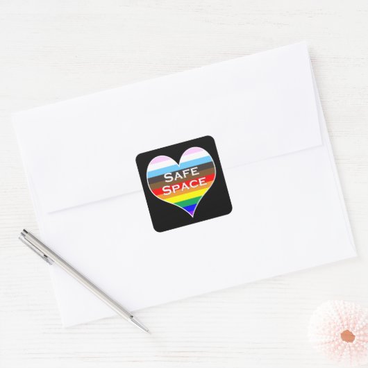 Safe Space Square Sticker (Envelop)