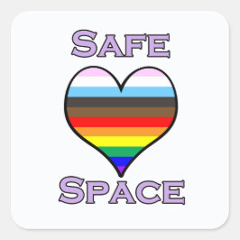 Safe Space Square Sticker