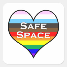 Safe Space Square Sticker