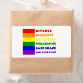 Safe Space Sticker LGBTQ+ sticker (Insitu)