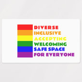 Safe Space Sticker LGBTQ+ sticker (Design 1)