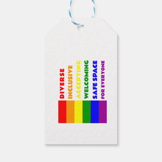Safe Space Sticker LGBTQ+ sticker Cadeaulabel (Achterkant)