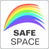 Safe Space Vinyl Sticker (Voorkant)
