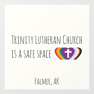 Safe Space Window Cling Raamsticker