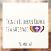 Safe Space Window Cling  Raamsticker (Vel 2)