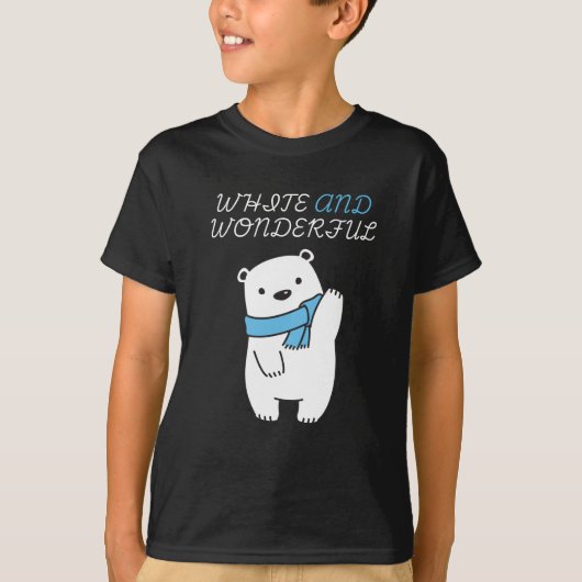 SAFE THE POLAR BEARS\CUTE AND WHITE POLAR BEAR T-SHIRT (Voorkant)