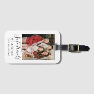 Safe Travels Dad Gift Custom Photo Car Bagagelabel