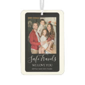 Safe Travels Dad Gift Custom Photo Car Luchtverfrisser (Achterkant)