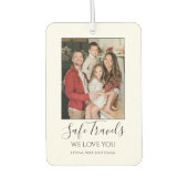 Safe Travels Dad Gift Custom Photo Car Luchtverfrisser (Voorkant)