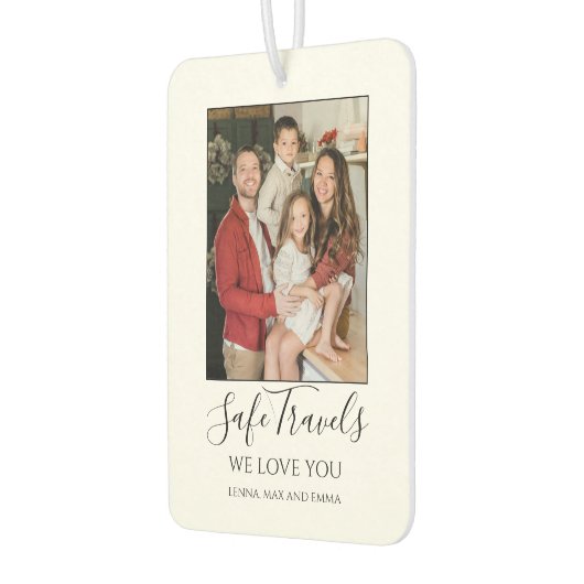 Safe Travels Dad Gift Custom Photo Car Luchtverfrisser (Links)