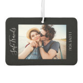 Safe Travels Gift For Him Custom Photo Car Luchtverfrisser (Achterkant)
