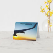 safe travels-zonsondergang kaart (Gele Bloem)