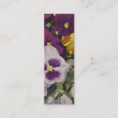 Safely Home Pansy Bloem Sympathie Kaart Contactkaartje (Voorkant)