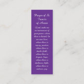 Safely Home Pansy Bloem Sympathie Kaart Contactkaartje (Achterkant)