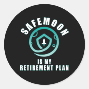 Safemoon is mijn pensioenplan ronde sticker