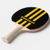 Safety Bee Nostalgic Pin Stripes with Name Tafeltennisbatje (Voorkant Gekanteld)