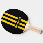 Safety Bee Nostalgic Pin Stripes with Name Tafeltennisbatje (Zijkant)
