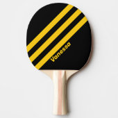 Safety Bee Nostalgic Stripes met naam Tafeltennisbatje (Voorkant)