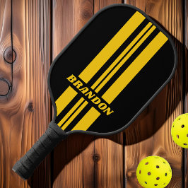Safety Bee Nostalgische Rally Strepen met Naam Pickleball Paddle
