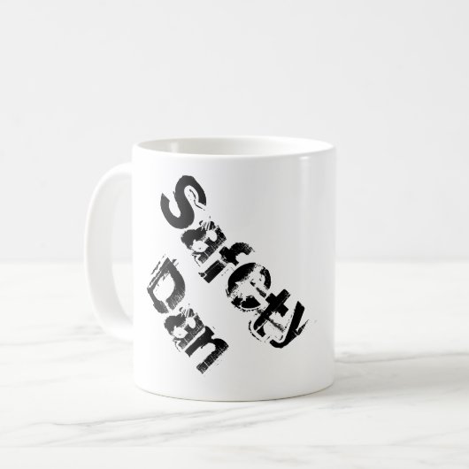 Safety Dan Coffee Mok (Voorkant links)