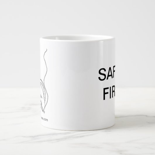 Safety Dan "Safety First" koffiebeker Grote Koffiekop (Voorkant)