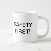 Safety Dan "Safety First" koffiebeker Grote Koffiekop (Rechts)