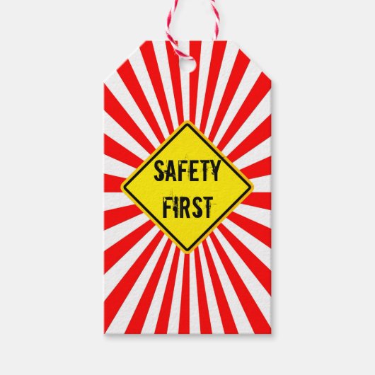 safety first cadeaulabel (Voorkant)