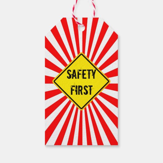 safety first cadeaulabel (Achterkant)