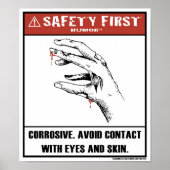 Safety First Humor-Corrosive Poster (Voorkant)