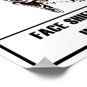 Safety First Humor-Face Shield Poster (Hoek)