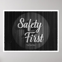 Safety First Old Movie Poster